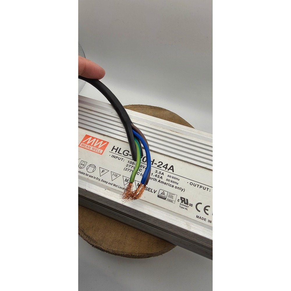 Mean Well HLG-320H-24A LED Driver 24V 13.34A 320W Power Supply IP65 Silver - Picture 3 of 5